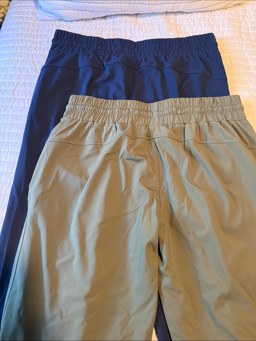 Women’s Members Mark Travel Jogger, Size Large. Navy And Olive Green View 3